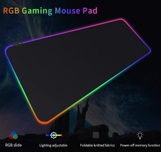 Mouse Pad Gamer Speed com Led Integrado
